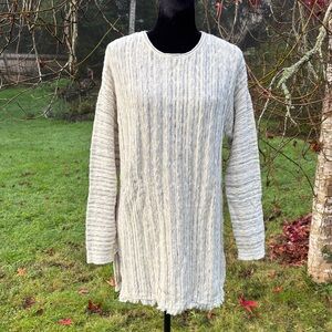 J. Jill Tunic Sweater with button Back Detail